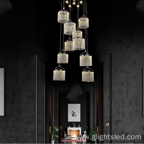 Luxury K9 crystal ceiling modern pendant light